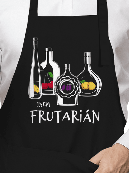 Frutarián zástěra Black