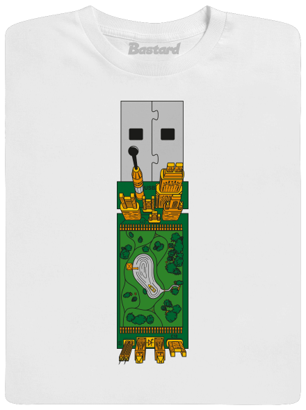 USB city dětské tričko White