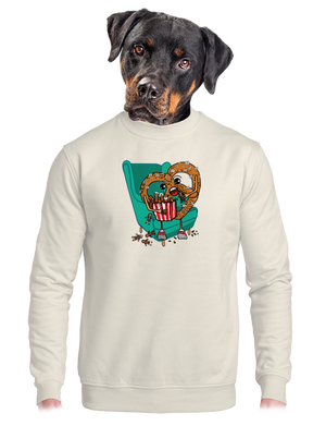 unisex mikina bez kapuce