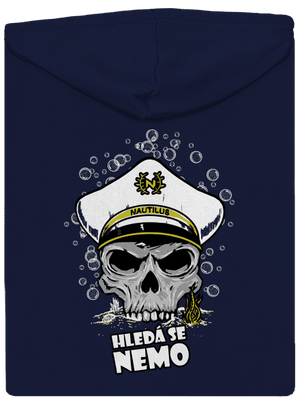 Kapitán Nemo pánská mikina na zip Navy