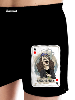 Kárové eso Jirky Káry pánské trenky Black