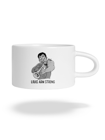 Louis Armstrong hrnek makronka White