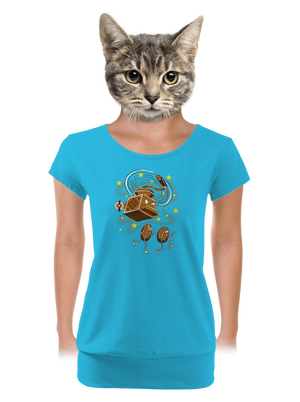 dámské tričko s lemem