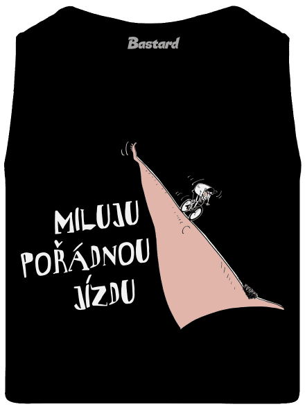 Miluju jízdu pánské tílko Black