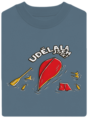 Udělal jsem se unisex mikina bez kapuce Nordic Blue