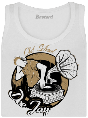 Old School DJ dámské tílko klasické White