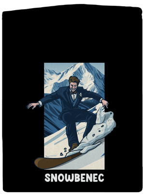 Snowbenec a snowbenka pánská mikina na zip Black