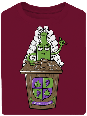 Ve víně je pravda unisex tričko oversized Garnet