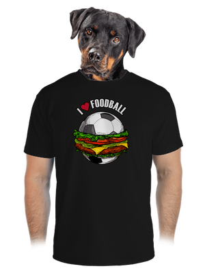 Foodball pánské sportovní tričko Black