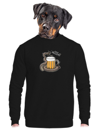 unisex mikina bez kapuce