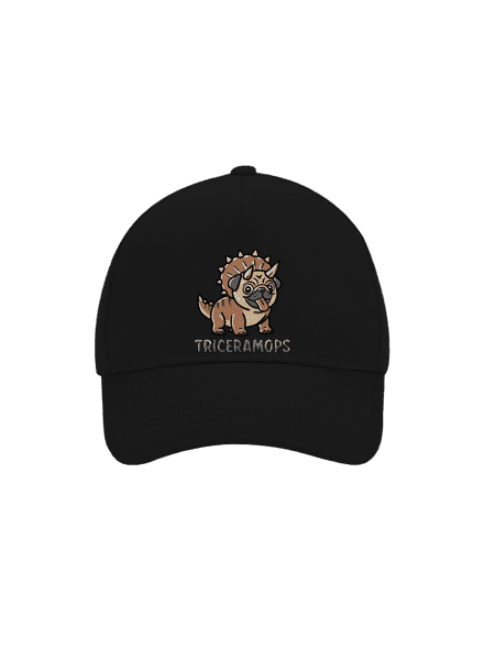 Triceramops kšiltovka baseballka Black