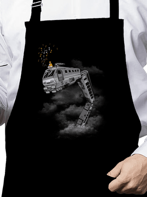 Snake Train zástěra Black