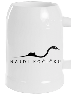 Najdi kočičku půllitr White