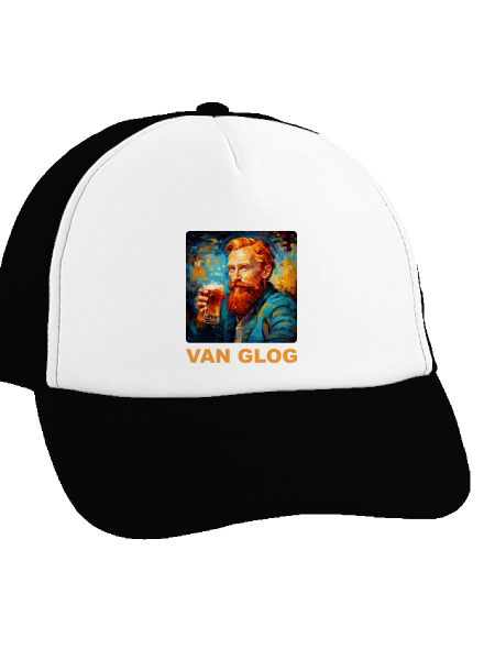 Van Glog kšiltovka truckerka Black cap