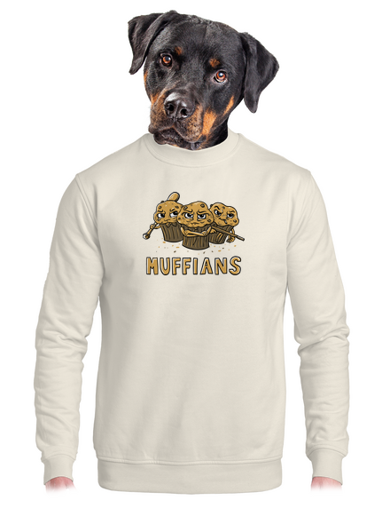 Muffians unisex mikina bez kapuce Off White