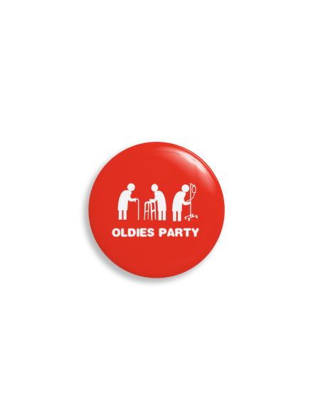 Oldies party placka uni
