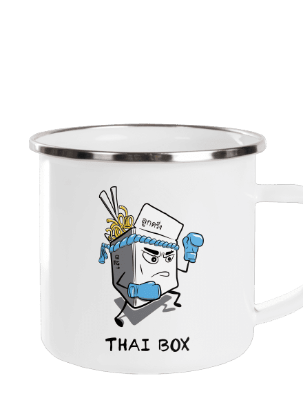 Thai box plecháček White