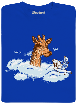 Žirafa v oblacích pánské tričko Royal Blue