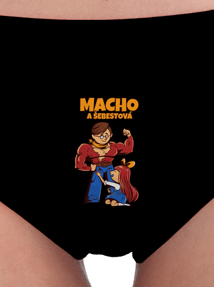 Macho a Šebestová dámské kalhotky Black
