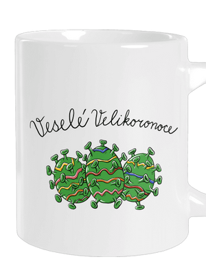 Veselé Velikoronoce velký hrnek White