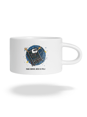 Padá server hrnek makronka White