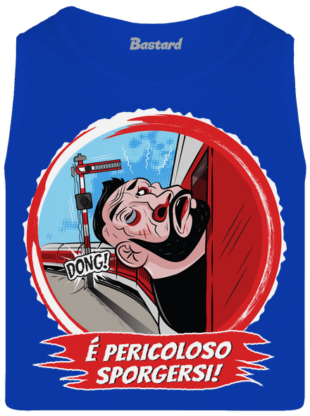 É pericoloso sporgersi pánské tílko Royal Blue