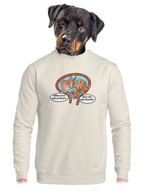 unisex mikina bez kapuce