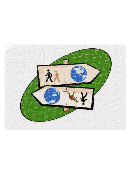 Dálkový pochod puzzle White