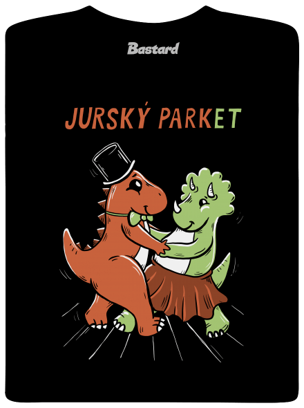 Jurský parket pánské tričko Black