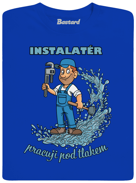 Instalatér pod tlakem pánské tričko Royal Blue