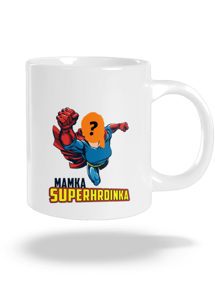 Mamka superhrdinka velký hrnek White