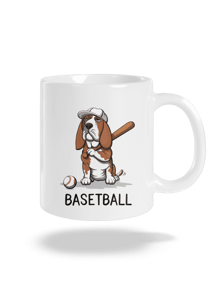Basetball klasický hrnek White