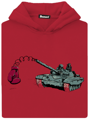 Tank dětská mikina klokanka Fire Red