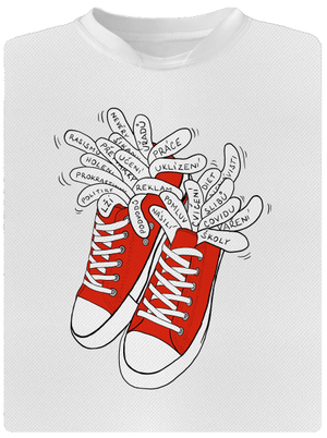 Plný kecky dětské sportovní tričko White