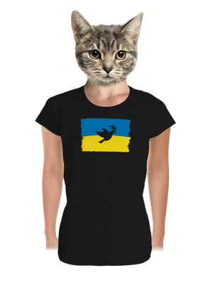 Ukrajina - Holubice dámské tričko premium Black