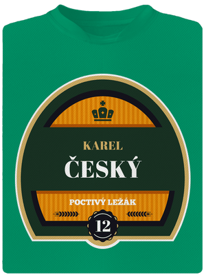Pivní etiketa dětské sportovní tričko Kelly Green Mal