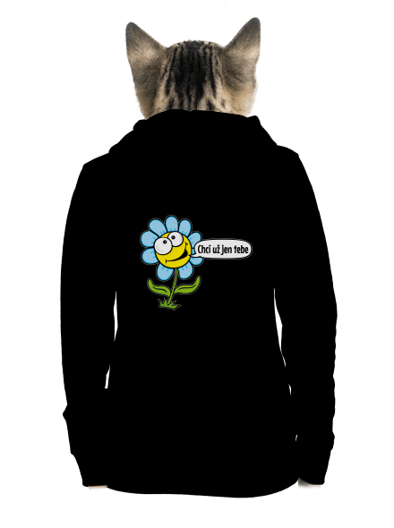 Chci už jen tebe dámská mikina na zip Black