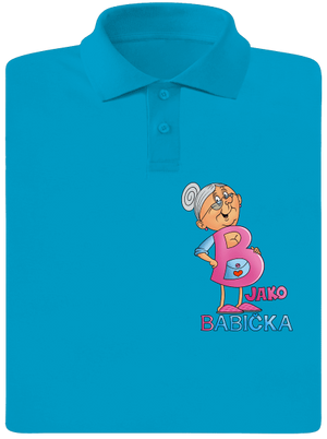 B jako babička pánská polokošile Blue Atol