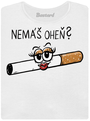 Cígo a oheň dámské tričko White