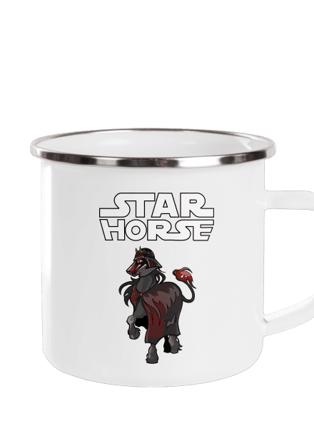 Star horse plecháček White