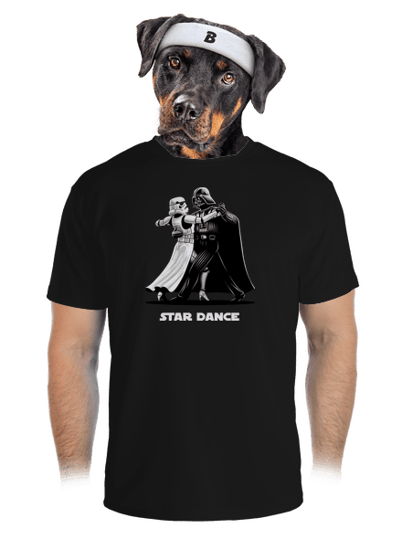 Star dance pánské sportovní tričko Black