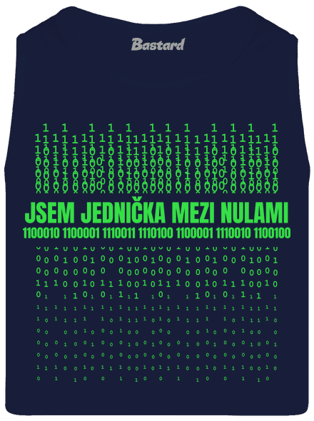 Jednička mezi nulami pánské tílko French Navy