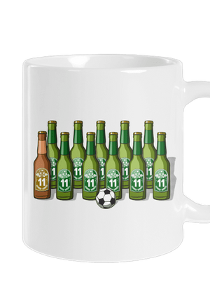 Fotbalová jedenáctka klasický hrnek White