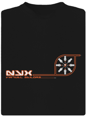 NYX Virtual Sailors pánské sportovní tričko Black