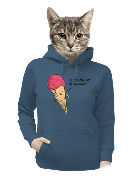 Zmrzlina dámská mikina klokanka Denim