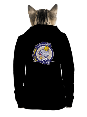 Král a královna kvízů dámská mikina na zip Black