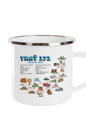 Trať 171 plecháček White