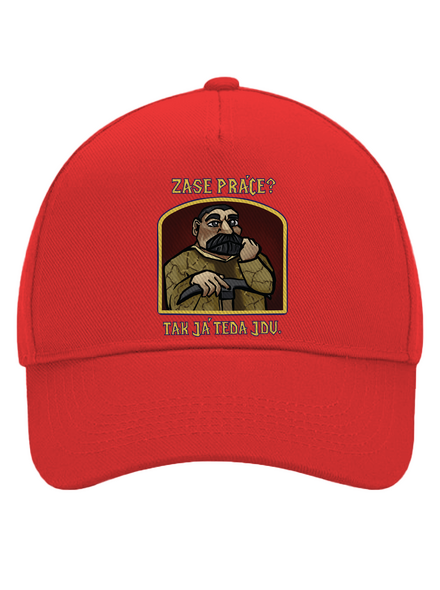 Zase práce? kšiltovka baseballka Classic Red