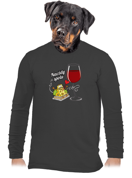 Navždy spolu pánské dlouhý rukáv Dark Grey