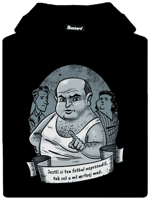 B14: Ecce Homo Homolka pánská mikina klokanka Black